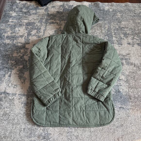 Art Class Quilted Jacket Girls Large 10/12 Green New Shacket - Picture 9 of 9